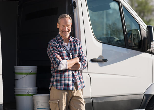 painter decorator van driver painter decorator van driver